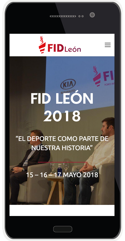 Web FID León versión móvil